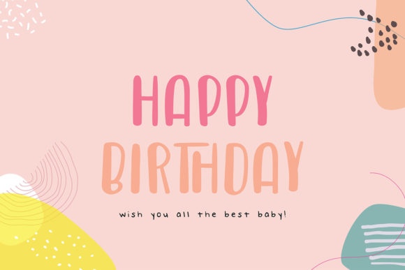 Little Elmina Font PNG with transparent background - Preview 3