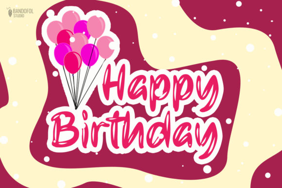 Balloon Font - Preview 1