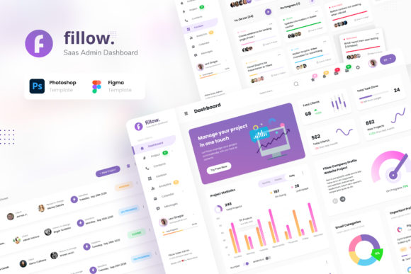 Fillow - Saas Admin Dashboard UI