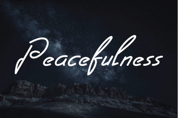 First Light Font PNG with transparent background - Preview 1