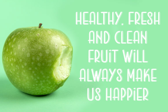 Green Apple Font - Preview 3