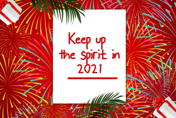 Hello New Year Font PNG with transparent background - Preview 3