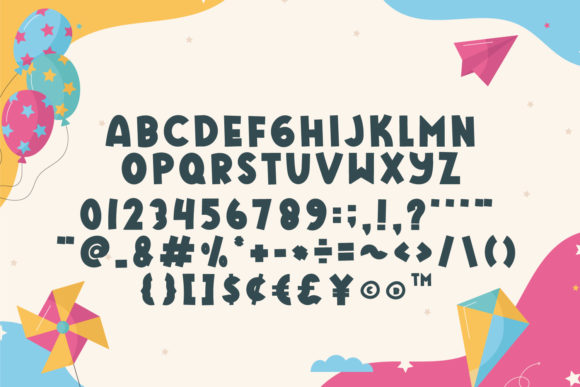 Kidsco Font PNG with transparent background - Preview 4