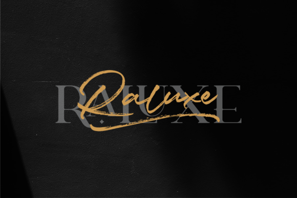 Luxery Font PNG with transparent background - Preview 2
