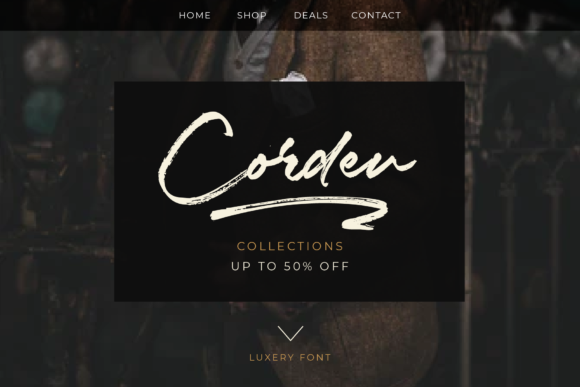 Luxery Font PNG with transparent background - Preview 3