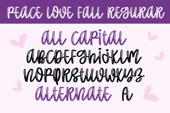 Peace Love World Font PNG with transparent background - Preview 1