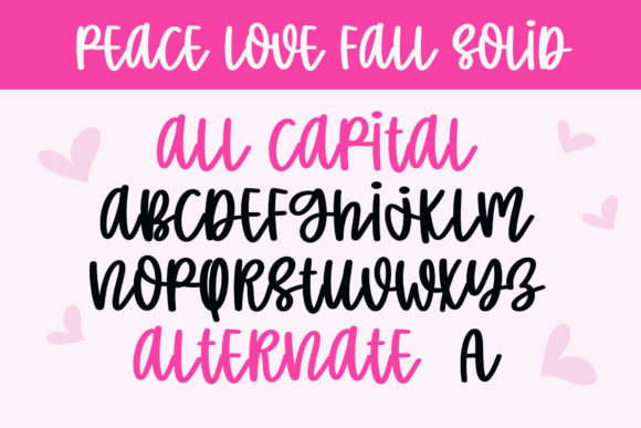 Peace Love World Font PNG with transparent background - Preview 2