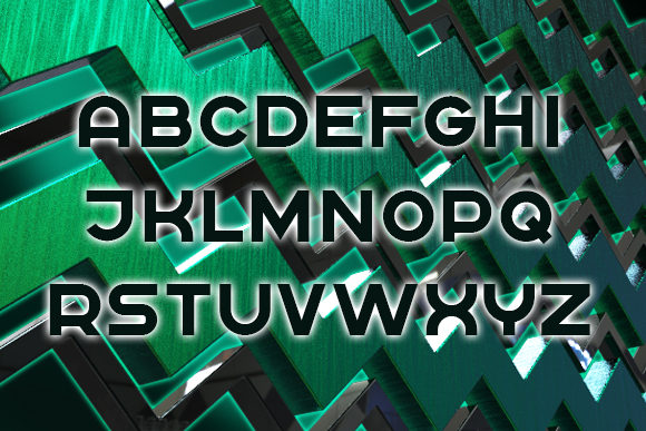 Rickrack Font PNG with transparent background - Preview 1
