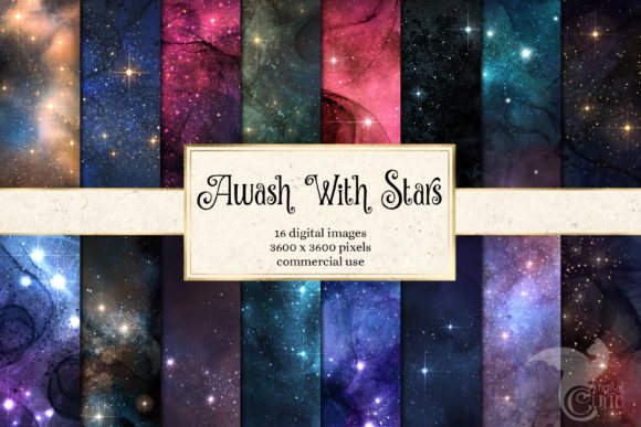 Awash with Stars Digital Paper