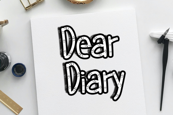 Christmas Diary Font - Preview 2