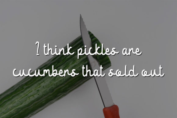 Cucumber Slices Font - Preview 2