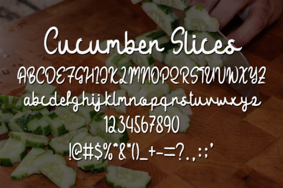 Cucumber Slices Font - Preview 3