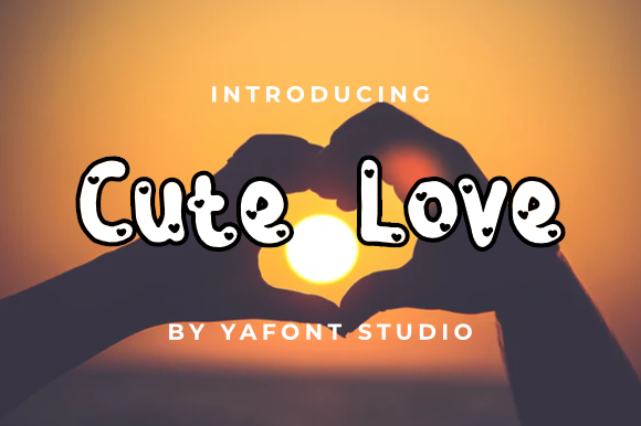 Cute Love Font - Preview 2