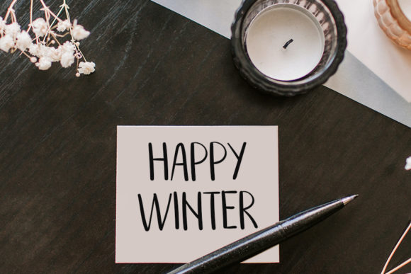 December Farmhouse Font PNG with transparent background - Preview 1