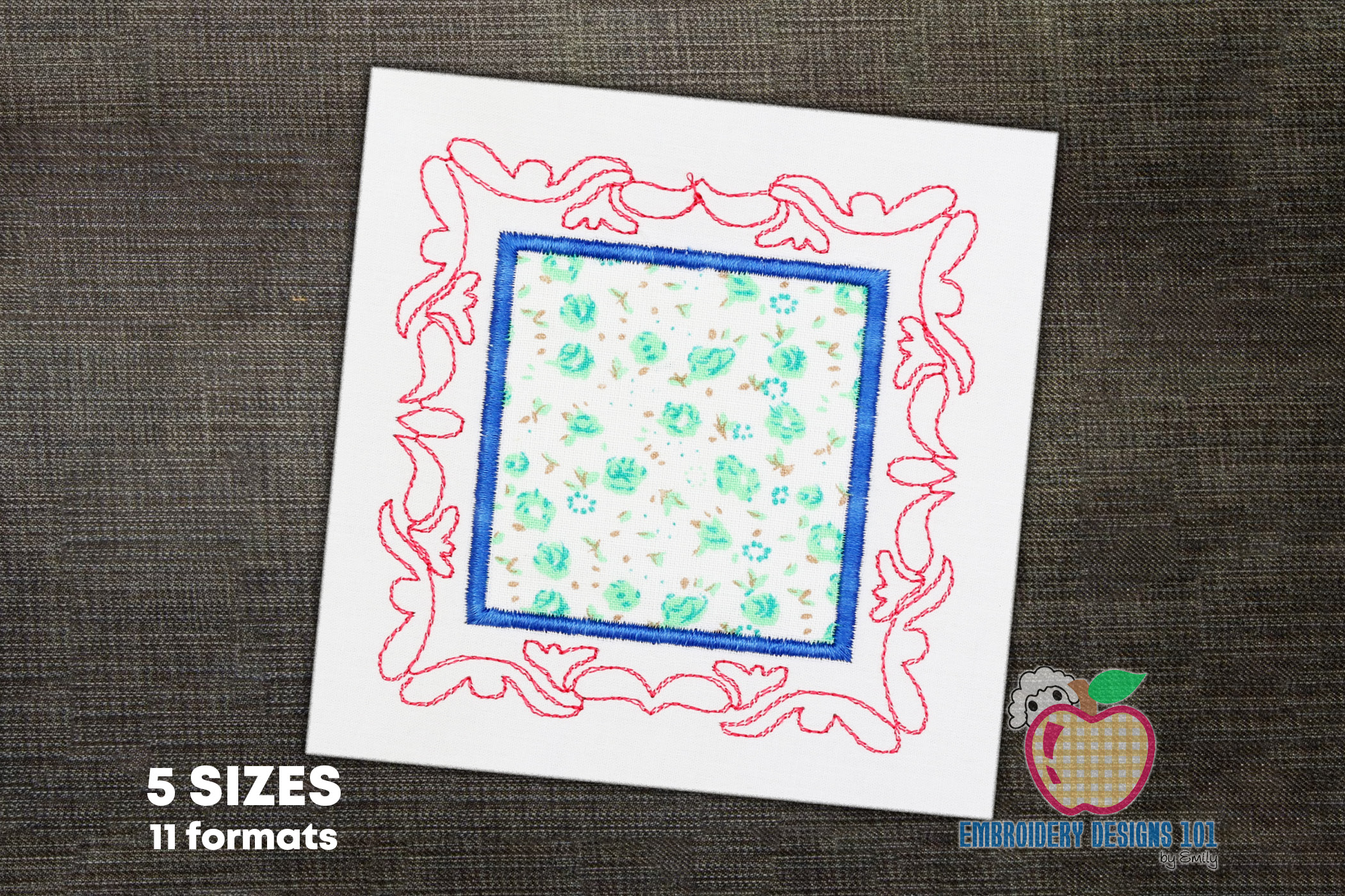 Decorative Square Applique Frame
