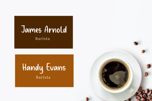 Delight Coffee Font PNG with transparent background - Preview 5