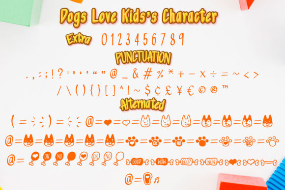 Dogs Love Kids Font - Preview 2