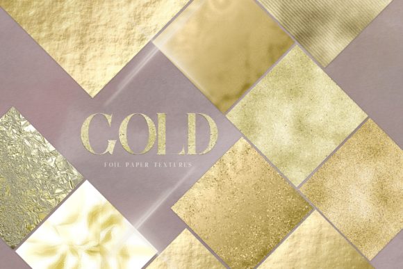 Gold Foil Digital Pack Gold Texture