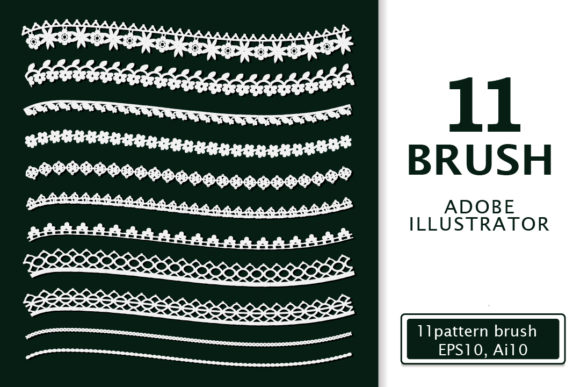 Lace Border. Brushes