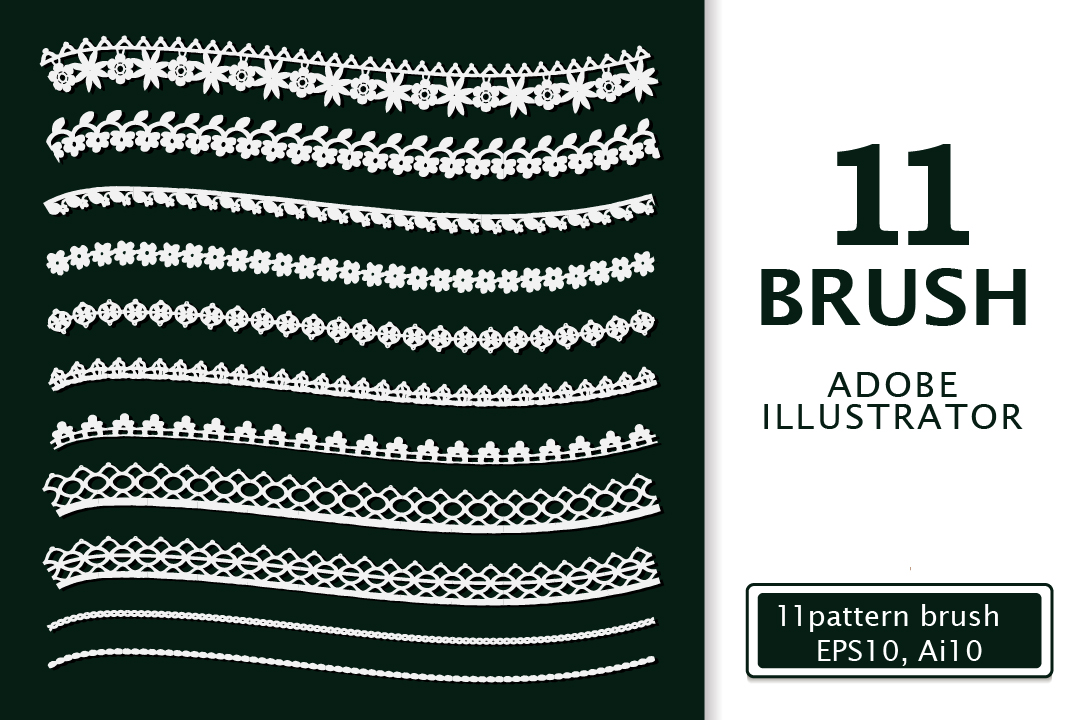 Lace Border. Brushes