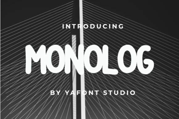 Monolog Font PNG with transparent background - Preview 1