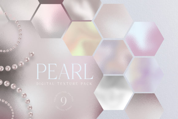 Pearl Texture Digital Paper Pack Shiny Graphic Illustrations By Busy May Studio