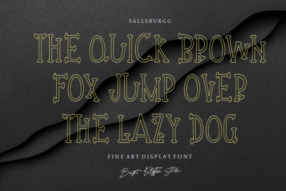 Sallsburgg Font PNG with transparent background - Preview 2