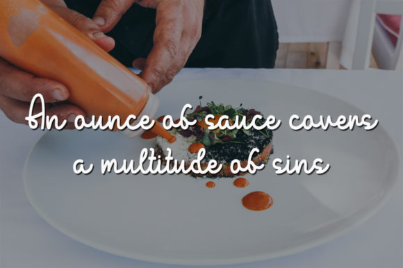 Salty Sauce Font PNG with transparent background - Preview 1