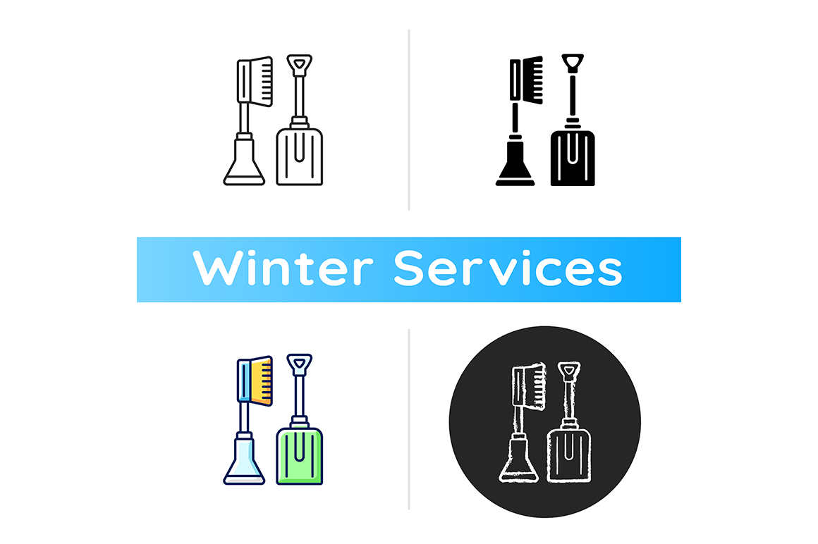 Snow Removal Tools Icon Graphic by IMG visuals icons · Creative Fabrica