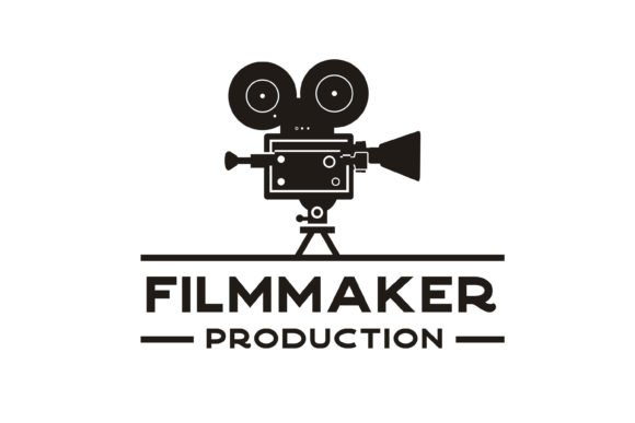 Vintage Old Camera for Movie Logo