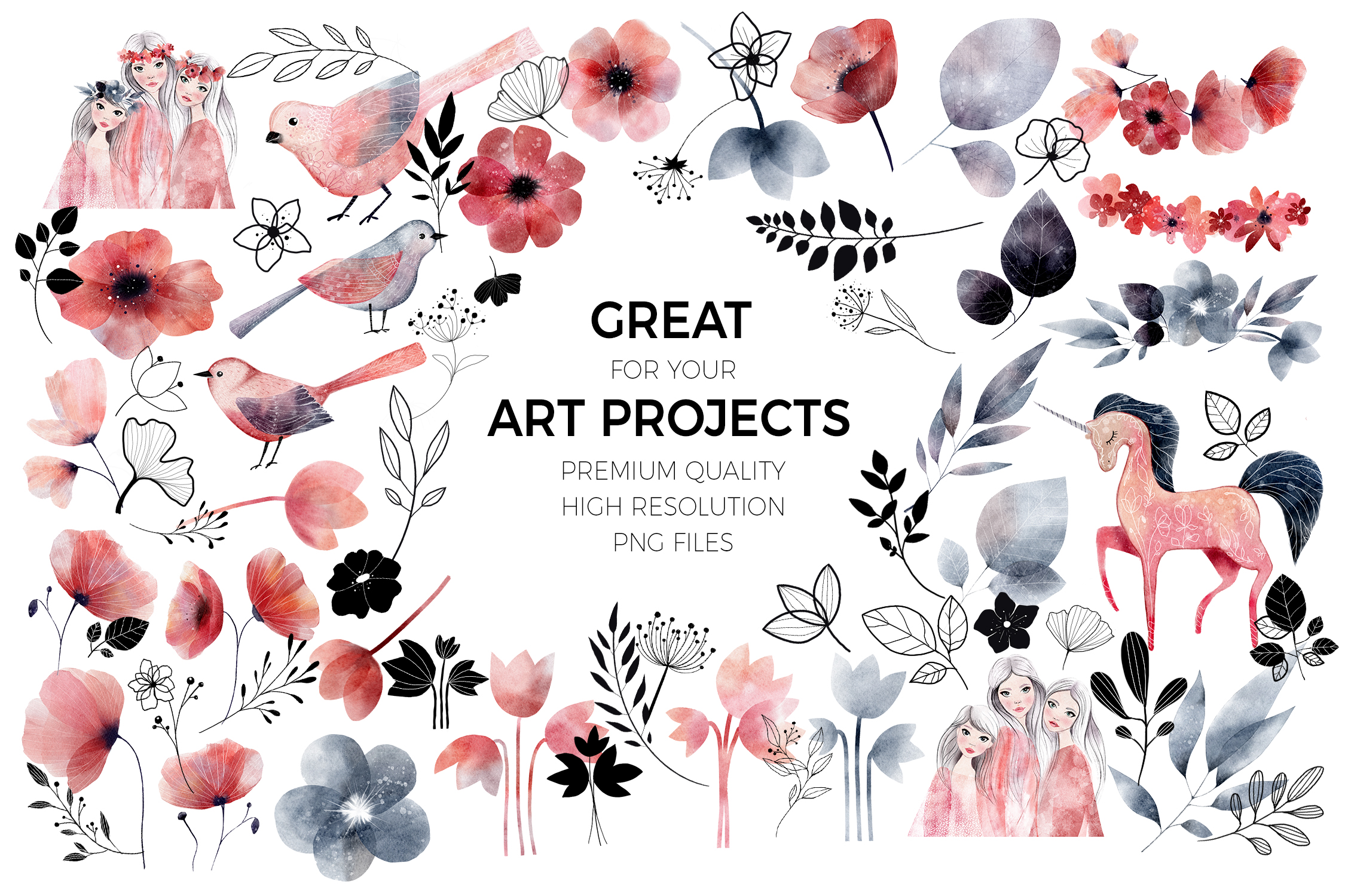 Watercolor Whimsical Spring Collection - photo 7