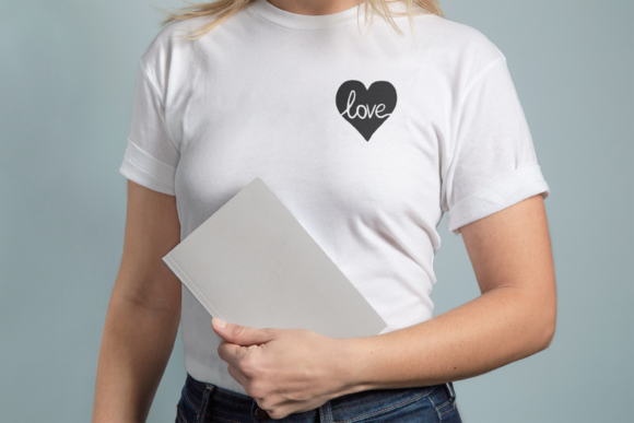 Love and Heart Sign Illustration Modèles d'Impression Par CuteShopClipArt