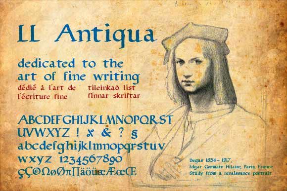 LL Antiqua Font PNG with transparent background - Preview 1