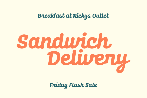 Dunley Font - Preview 1