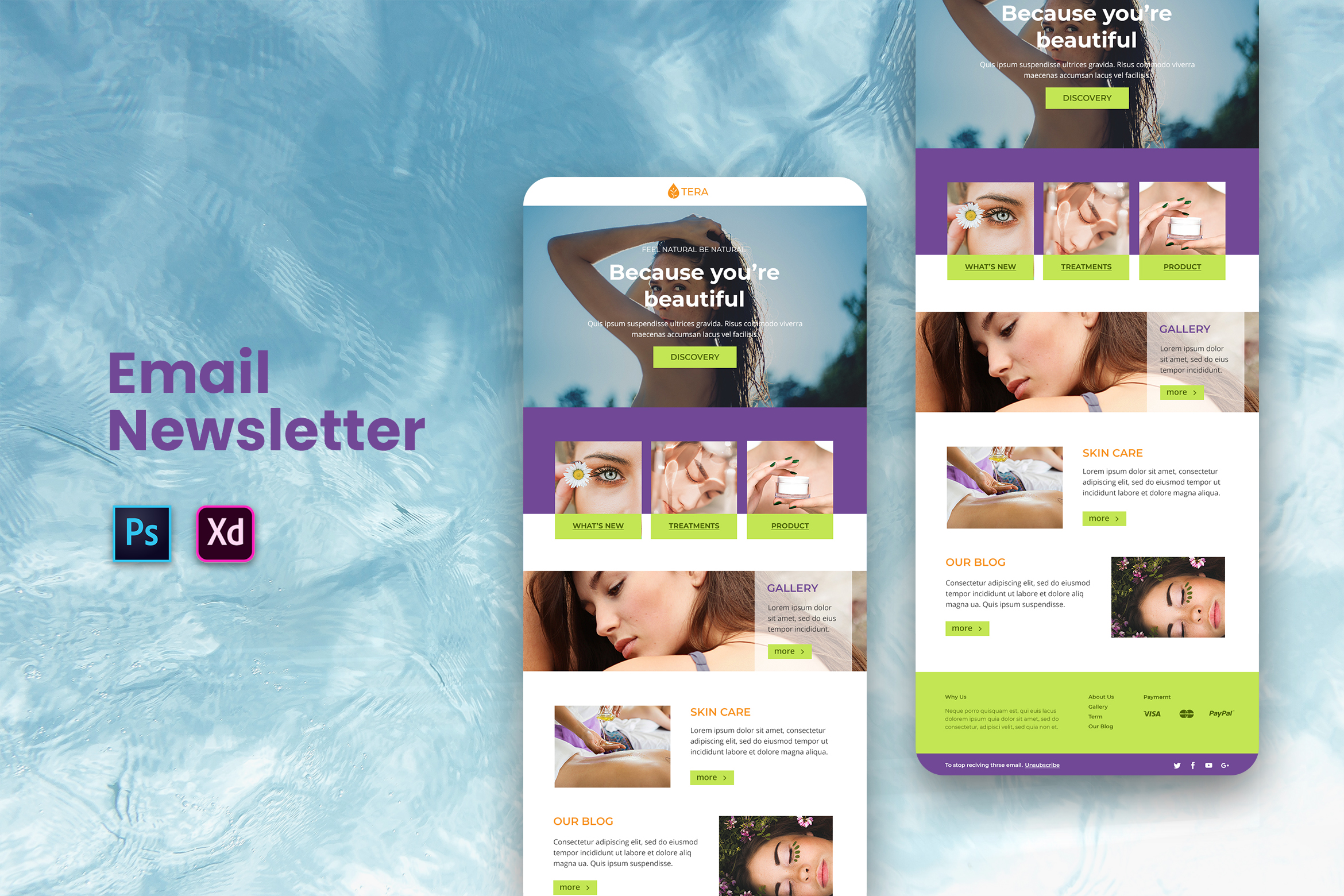 Email Newsletter Template Graphic by uicreativenet · Creative Fabrica
