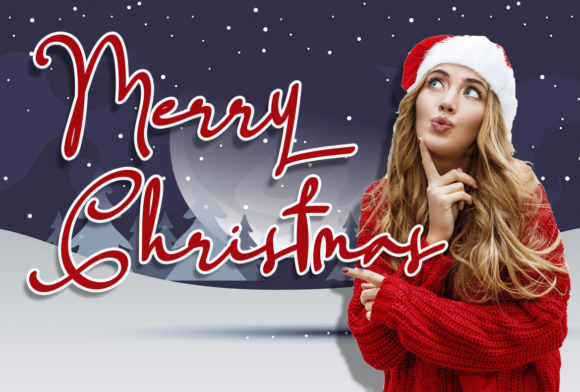 Father Christmas Font - Preview 1