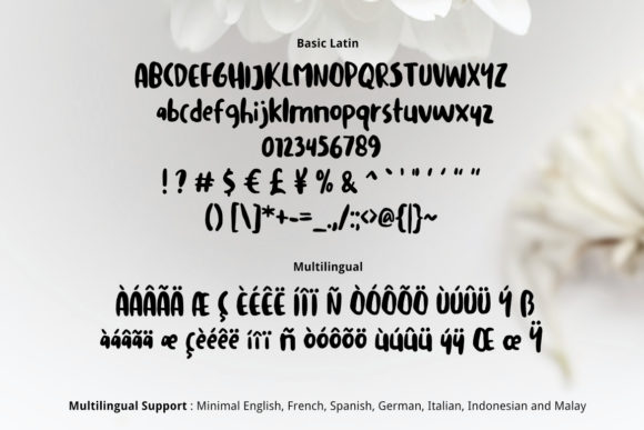 Flowery Font - Preview 1
