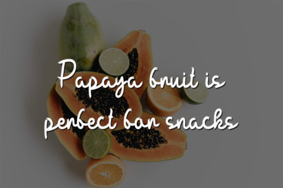 Fresh Papaya Font PNG with transparent background - Preview 1