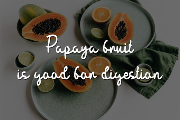 Fresh Papaya Font PNG with transparent background - Preview 2
