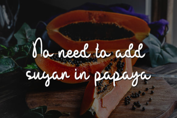 Fresh Papaya Font PNG with transparent background - Preview 3