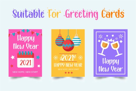 Happy New Year Party Font - Preview 6