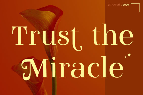 Miraclest Font font preview - 3