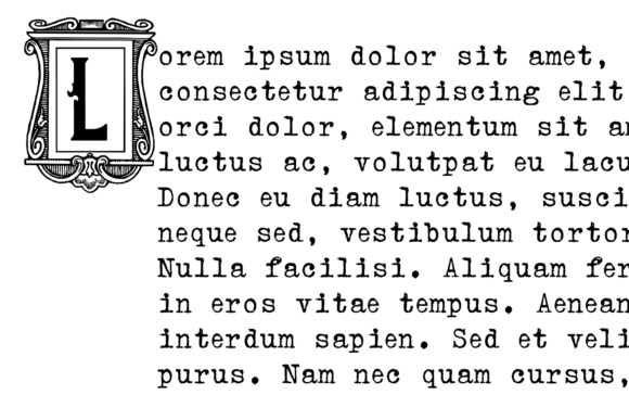 Mortised Caps Font font preview - 3