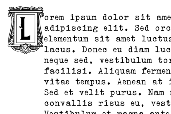 Mortised Caps Font font preview - 4