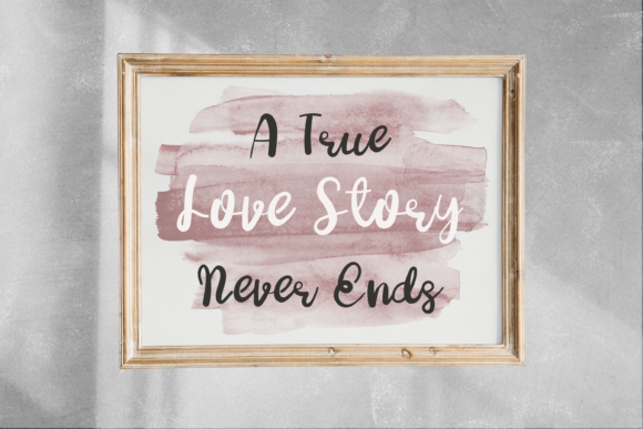 My Love Story Font PNG with transparent background - Preview 4
