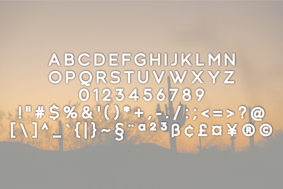 Nonature Font PNG with transparent background - Preview 1