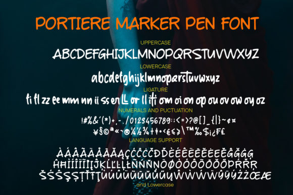 Portiere Font PNG with transparent background - Preview 3