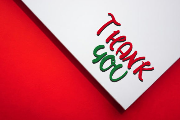 Red Claus Font PNG with transparent background - Preview 4