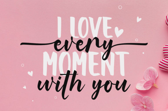 Romantic Winter Font PNG with transparent background - Preview 1