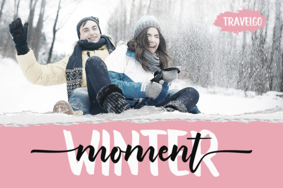 Romantic Winter Font PNG with transparent background - Preview 2